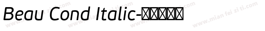 Beau Cond Italic字体转换